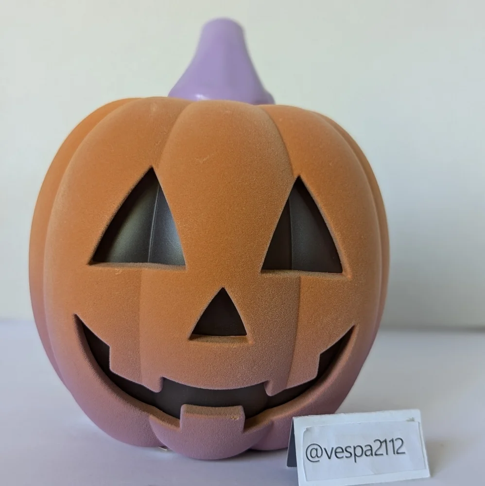 Target Bullseye Playground Summerween Pumpkin Orange Flocked LED Halloween